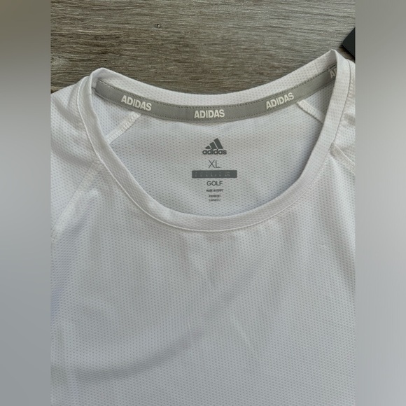 Adidas~ Women's Active UPF 50 Mesh Shirt Long SIv Knit Base Layer White XL NWT - Picture 4 of 7